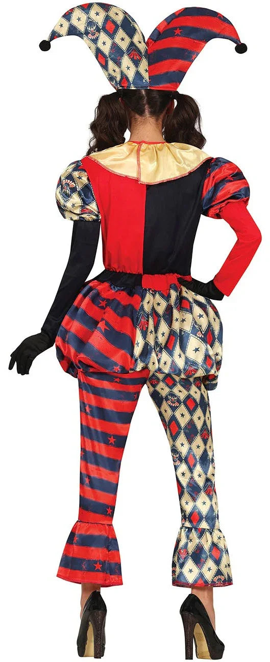 Disfraz de Arlequina Diabólica para Mujer Payasos Asesinos Guirca